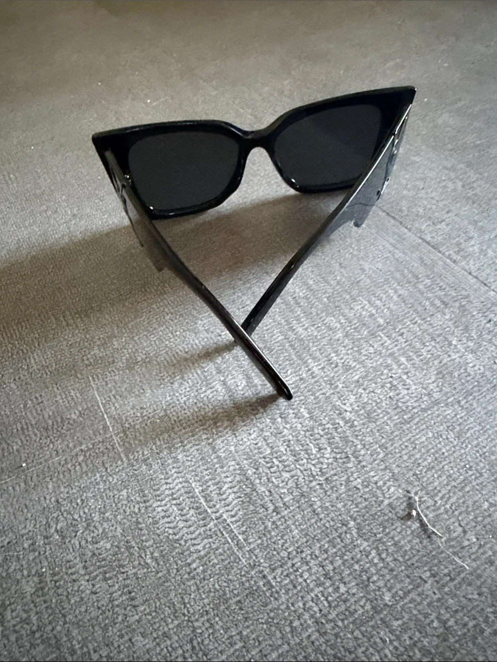 Yves Saint Laurent Women's Black Angular Cat-Eye Sunglasses